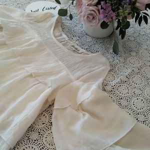 Babydoll Cropped Boho Blouse